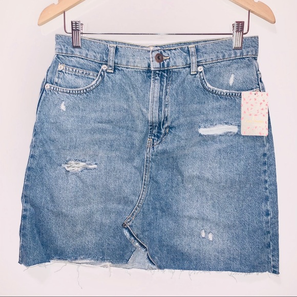 Hallie Skirt in Washed Denim size 28 - Picture 4 of 5